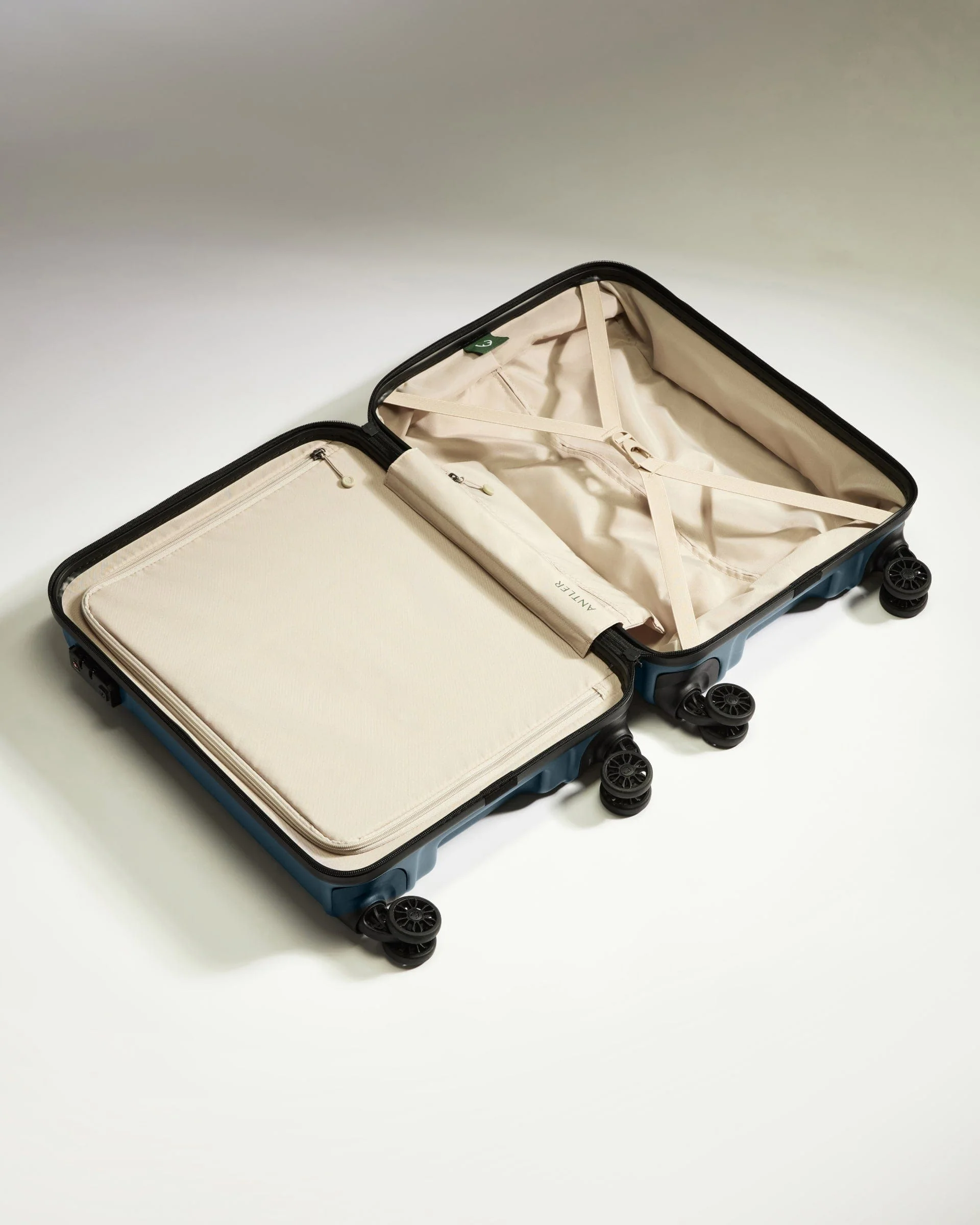 Cabin Suitcase in Blue Grey - Logo - Image 2