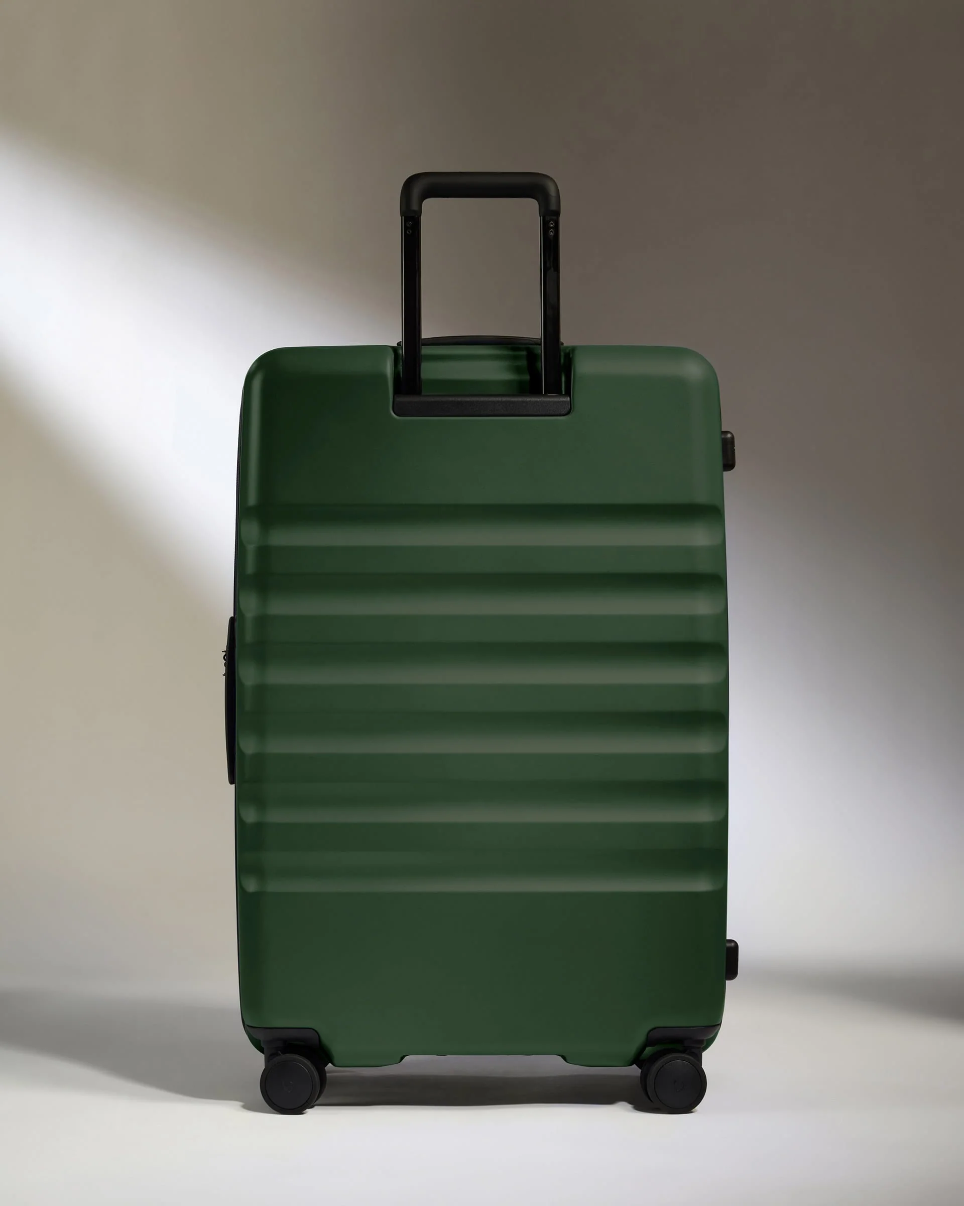 Dual Opening Large Suitcase in Antler Green - Icon Stripe - Image 7