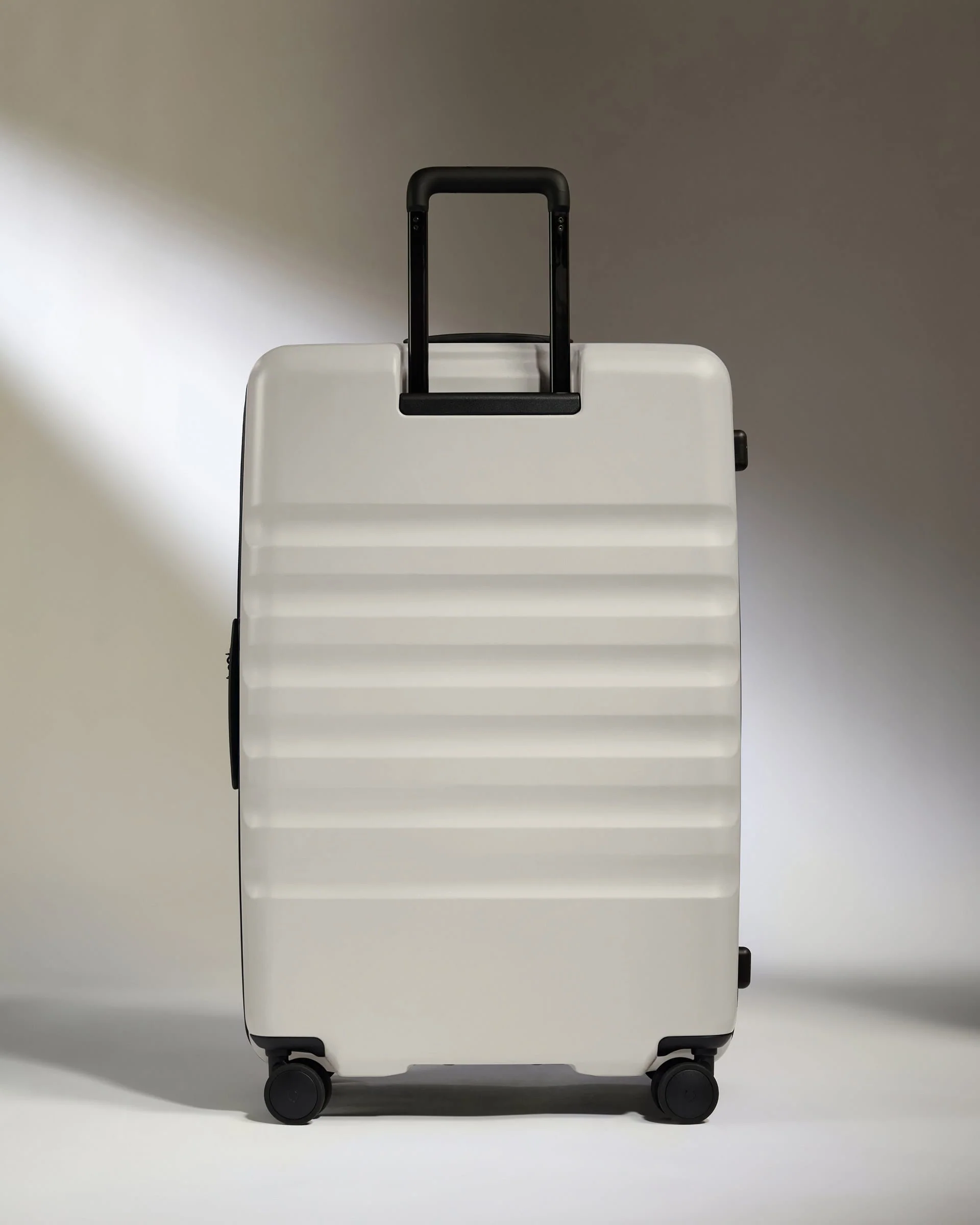 Dual Opening Large Suitcase in Taupe - Icon Stripe - Image 7