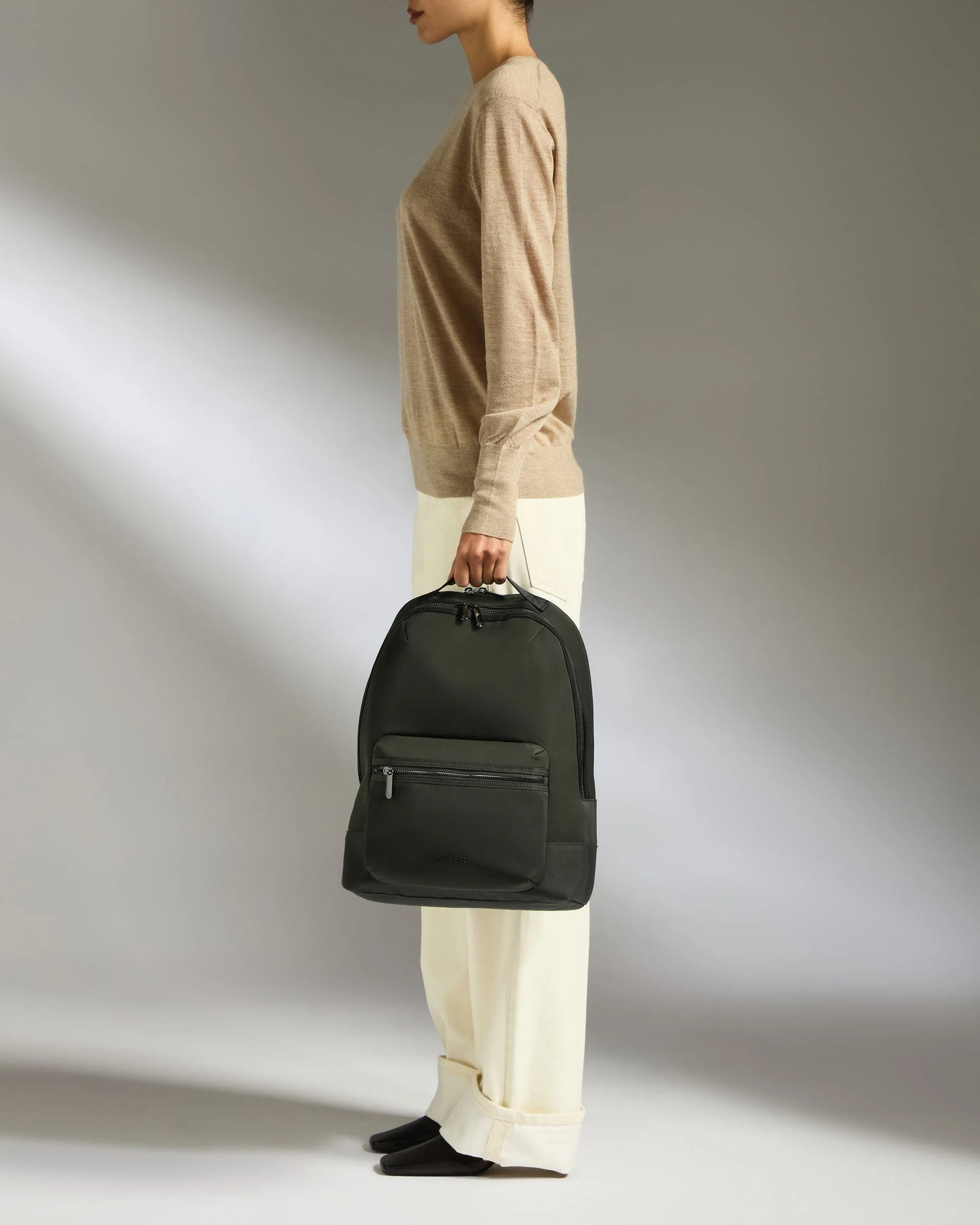 Icon Backpack in Dark Khaki Green - Image 3