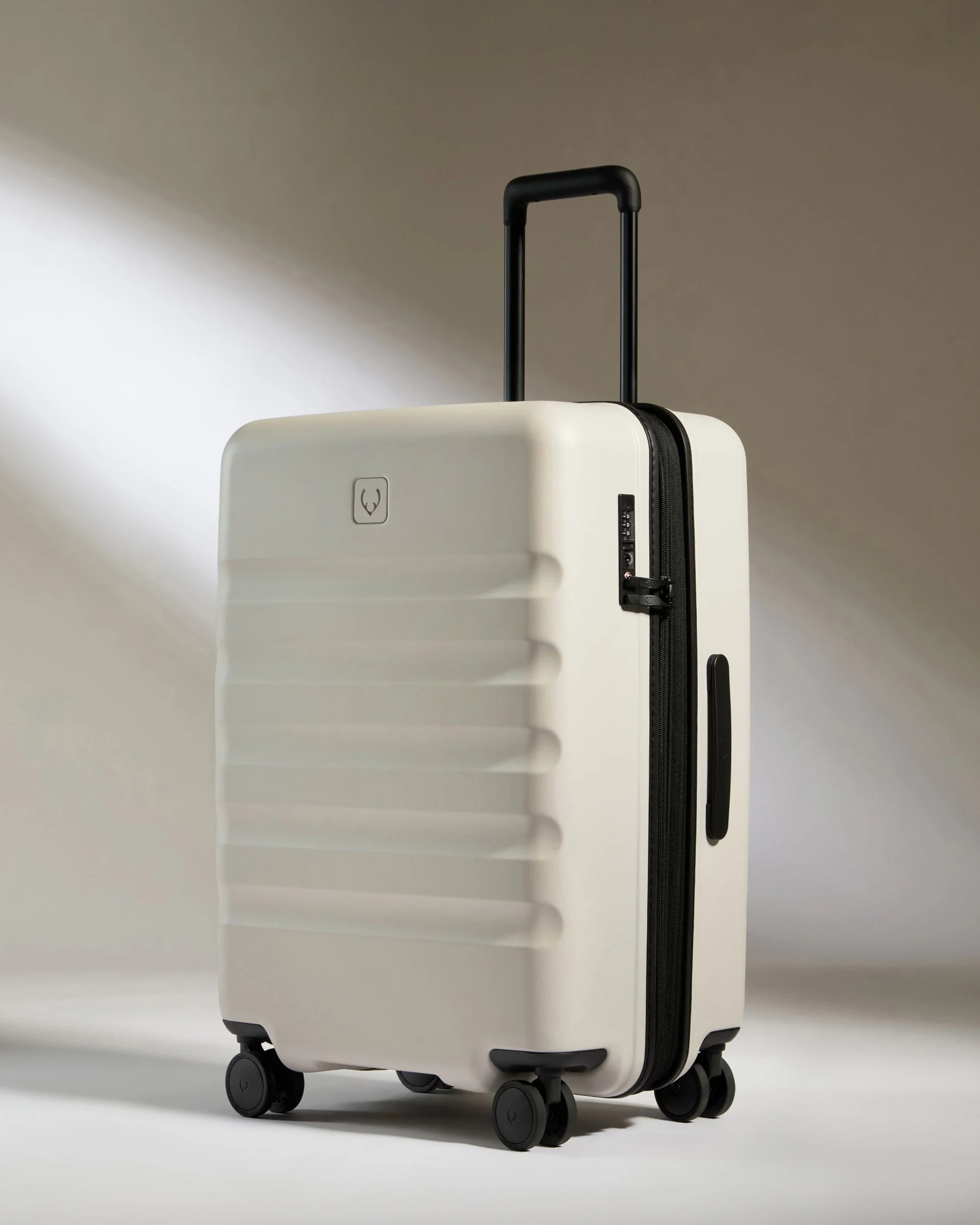 Cabin with Pocket Suitcase Set in Taupe - Icon Stripe - Image 4