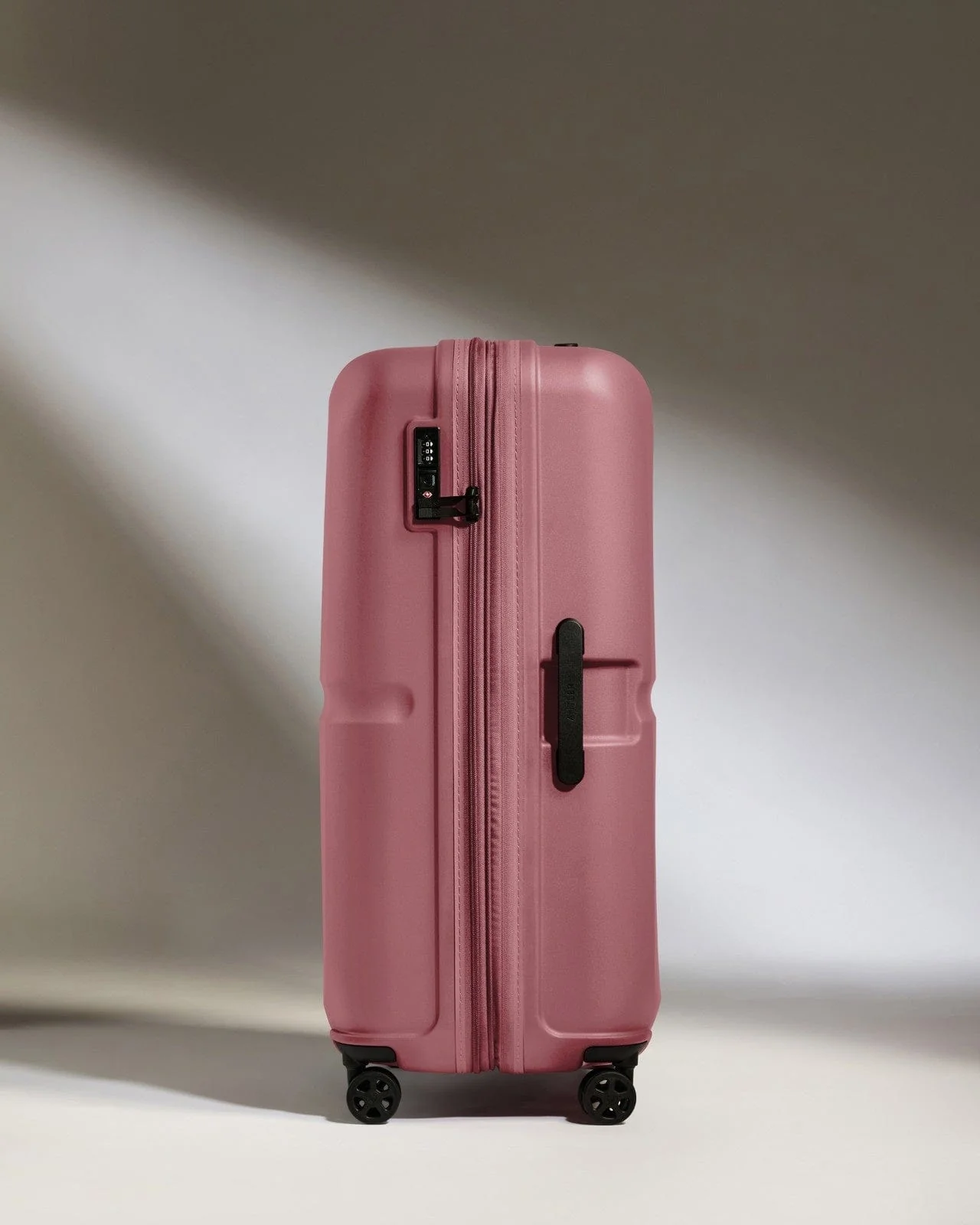 Large Suitcase in Clay Pink - Single Stripe - Image 4