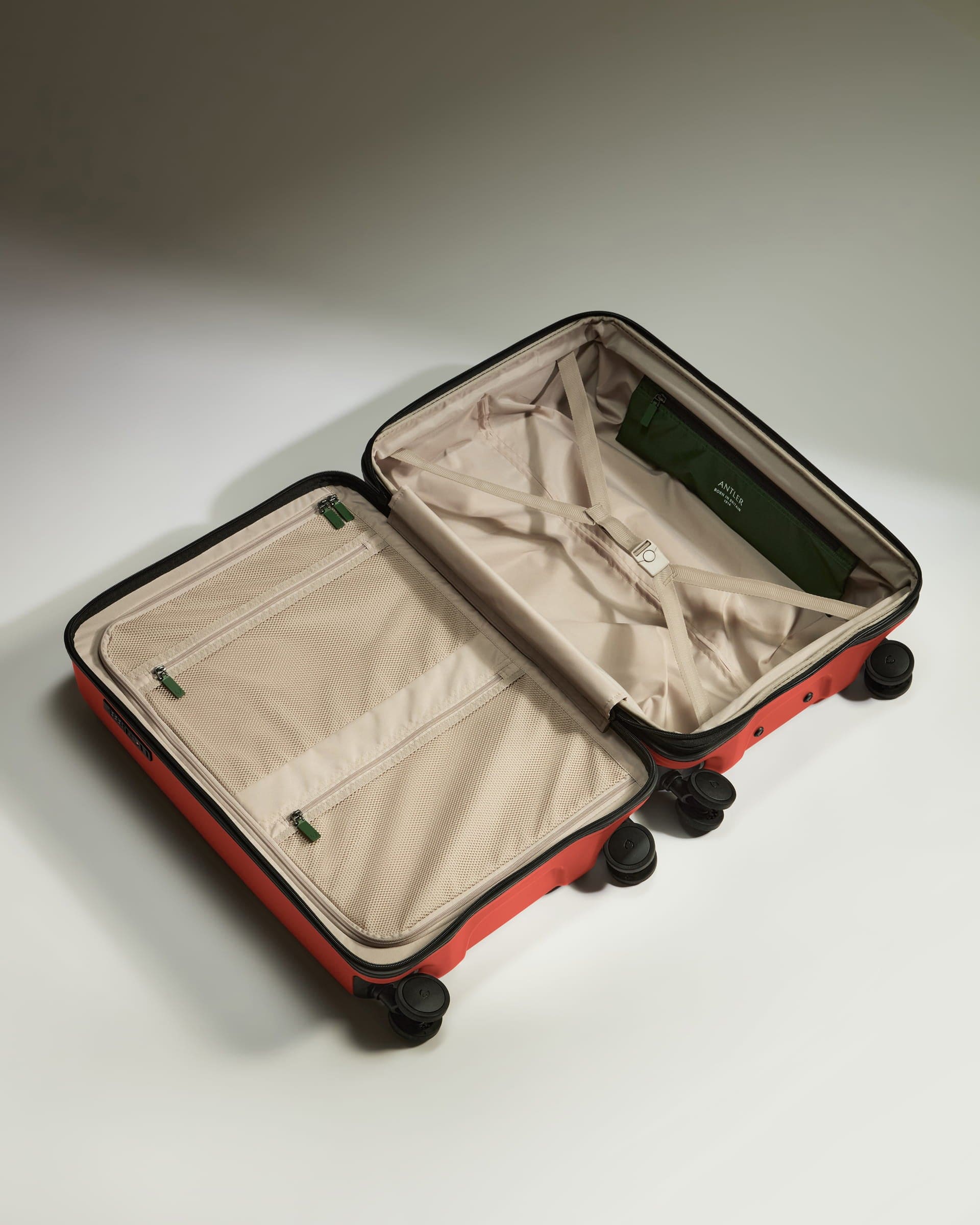 Medium Suitcase in Buckthorn Red - Icon Stripe - Image 5