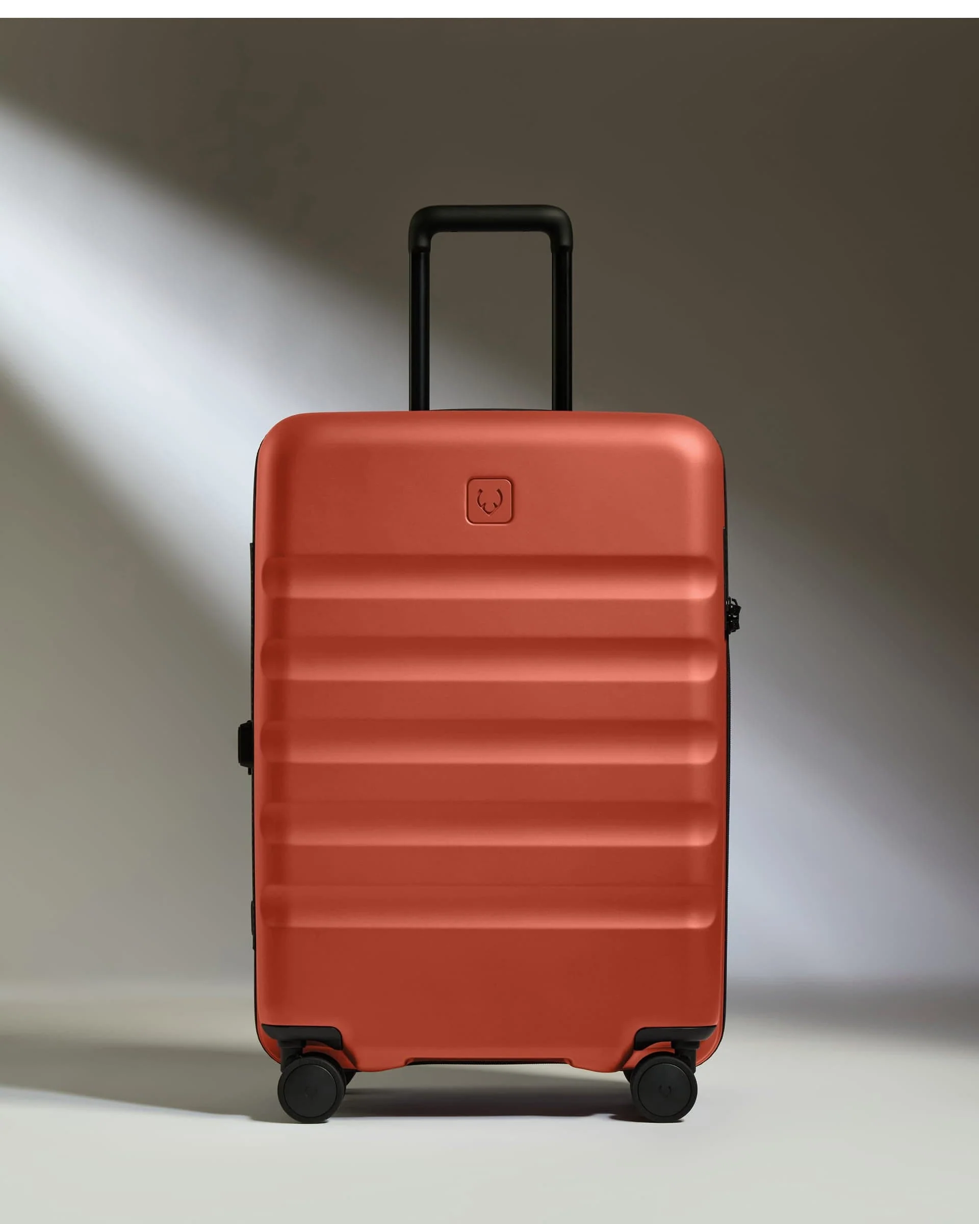 Medium Suitcase in Buckthorn Red - Icon Stripe - Image 6