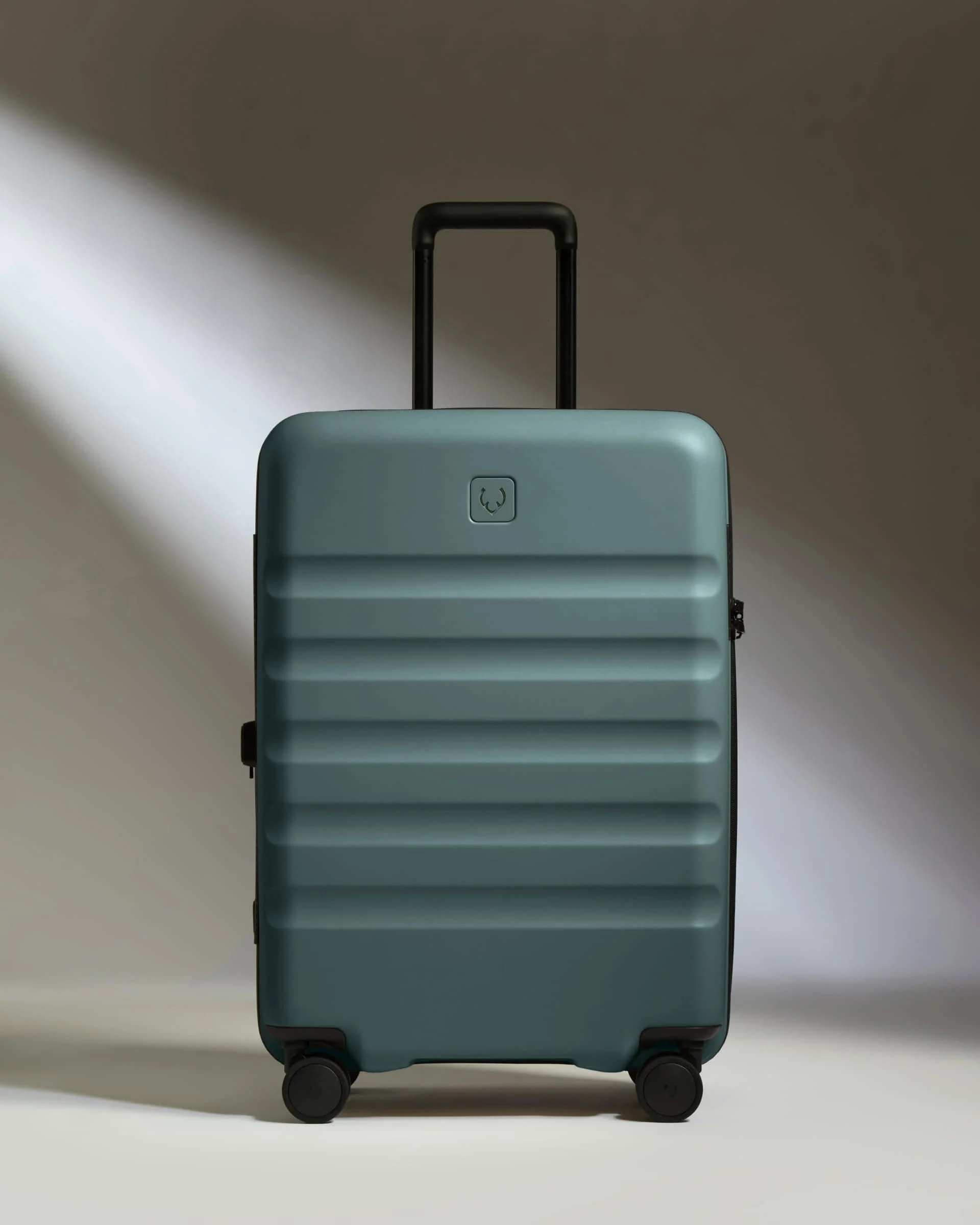 Medium Suitcase in Glade Blue - Icon Stripe - Image 6