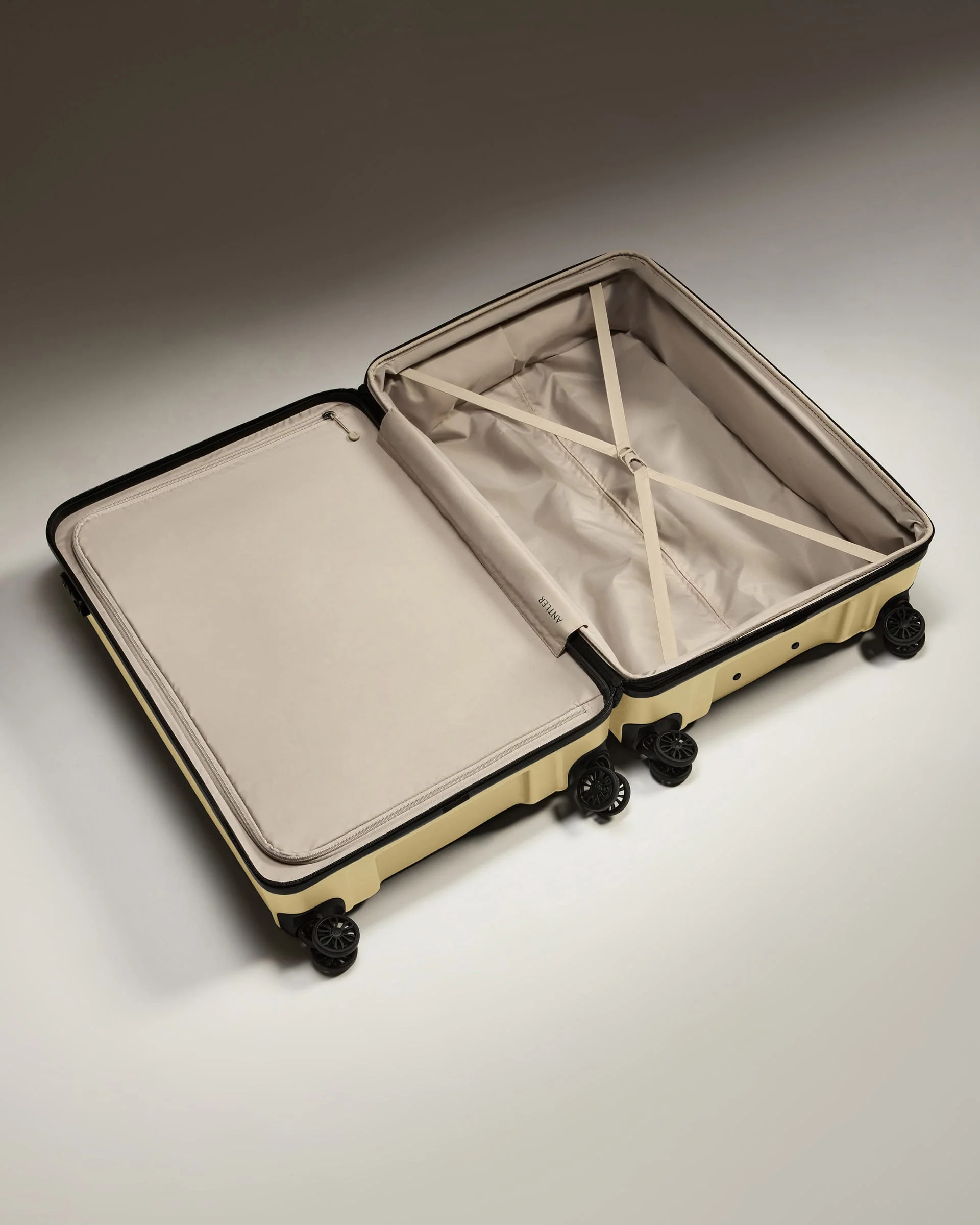 Suitcase Set in Dark Sand - Logo - Image 4